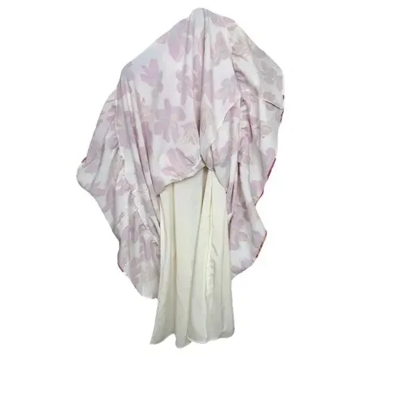 THML Tiered Halter Dress Womens Sz S Floral Summer Flowy Lined Anthropologie - Picture 4 of 10